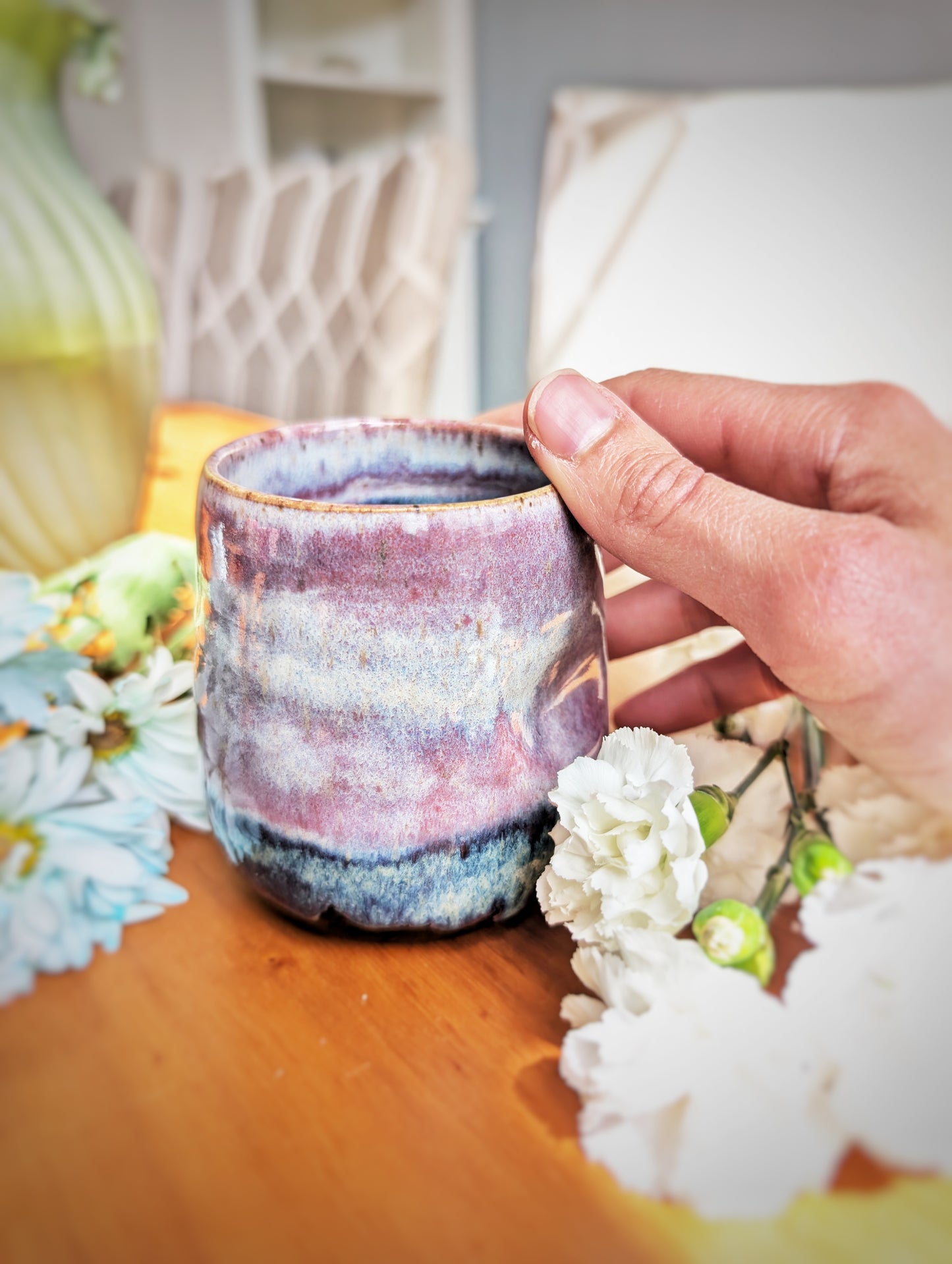 Handmade ceramic Wine Glasses