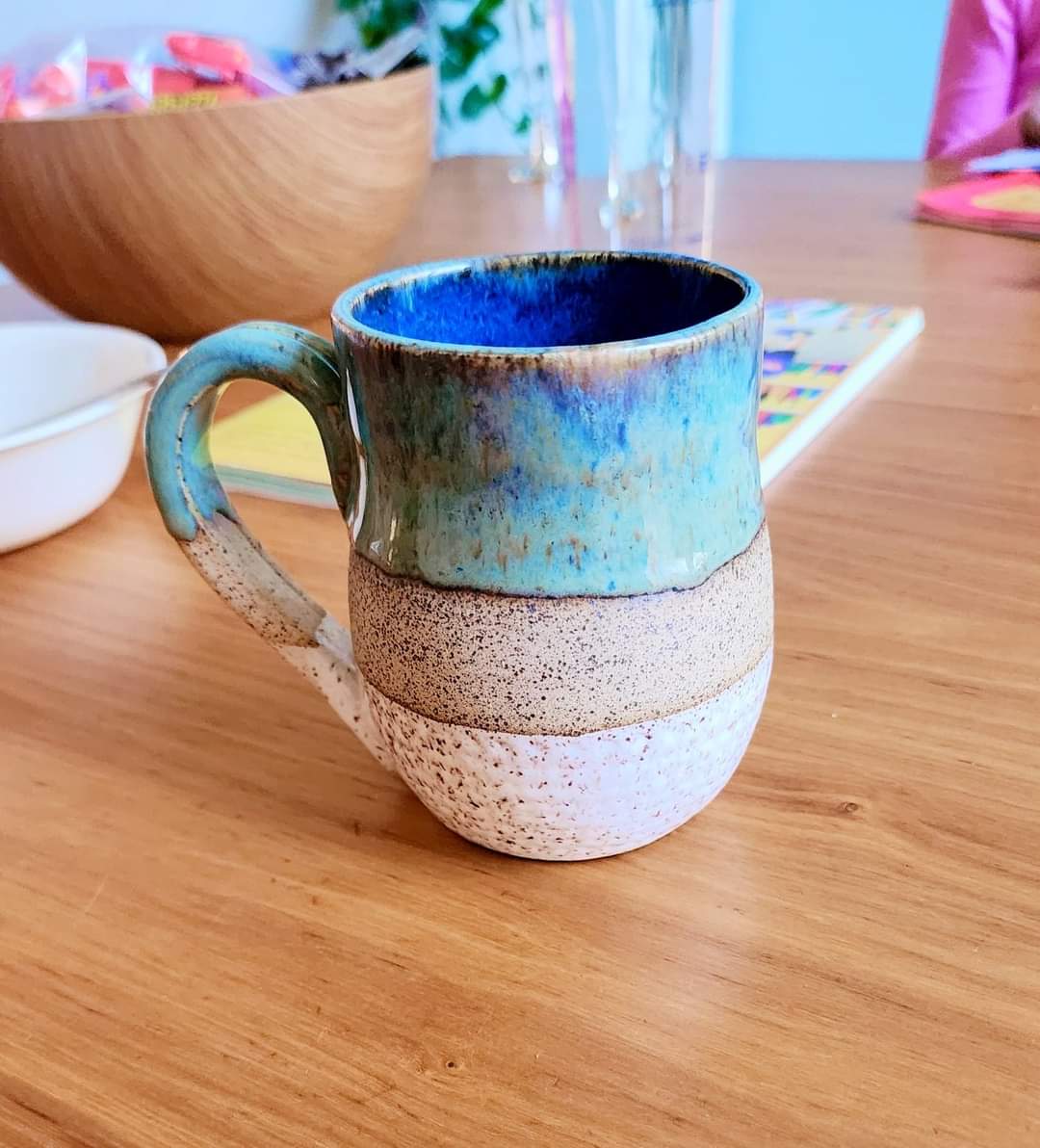 Uniquely glazed Blue Horizon Mug
