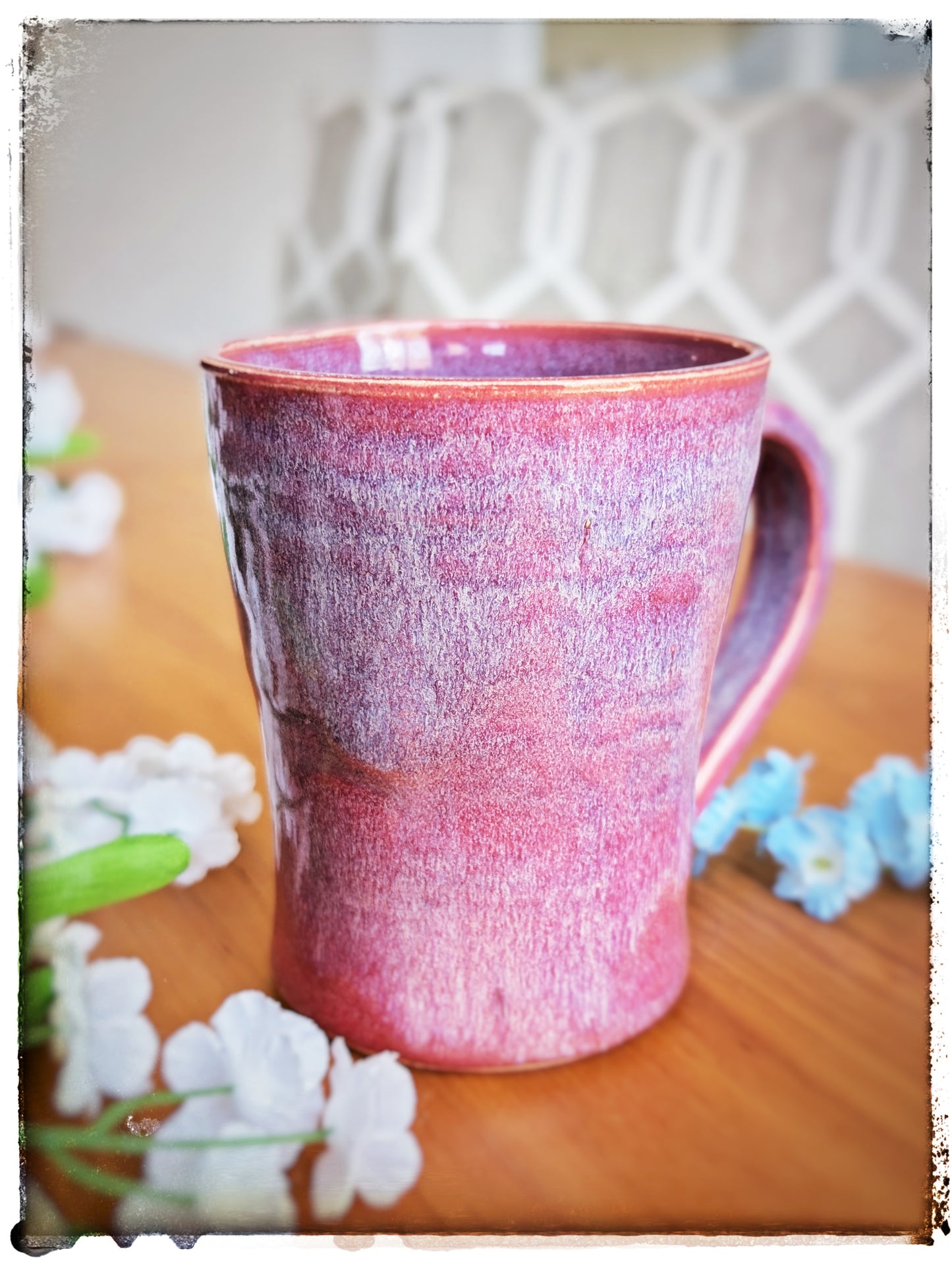 Glazed by hand Evening Rosé Mug