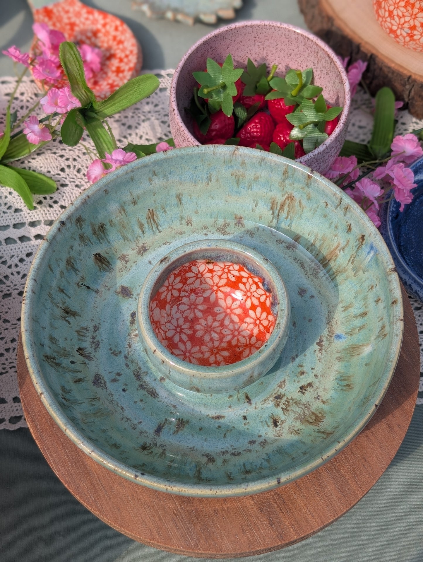 Handmade Chip & Dip Bowl