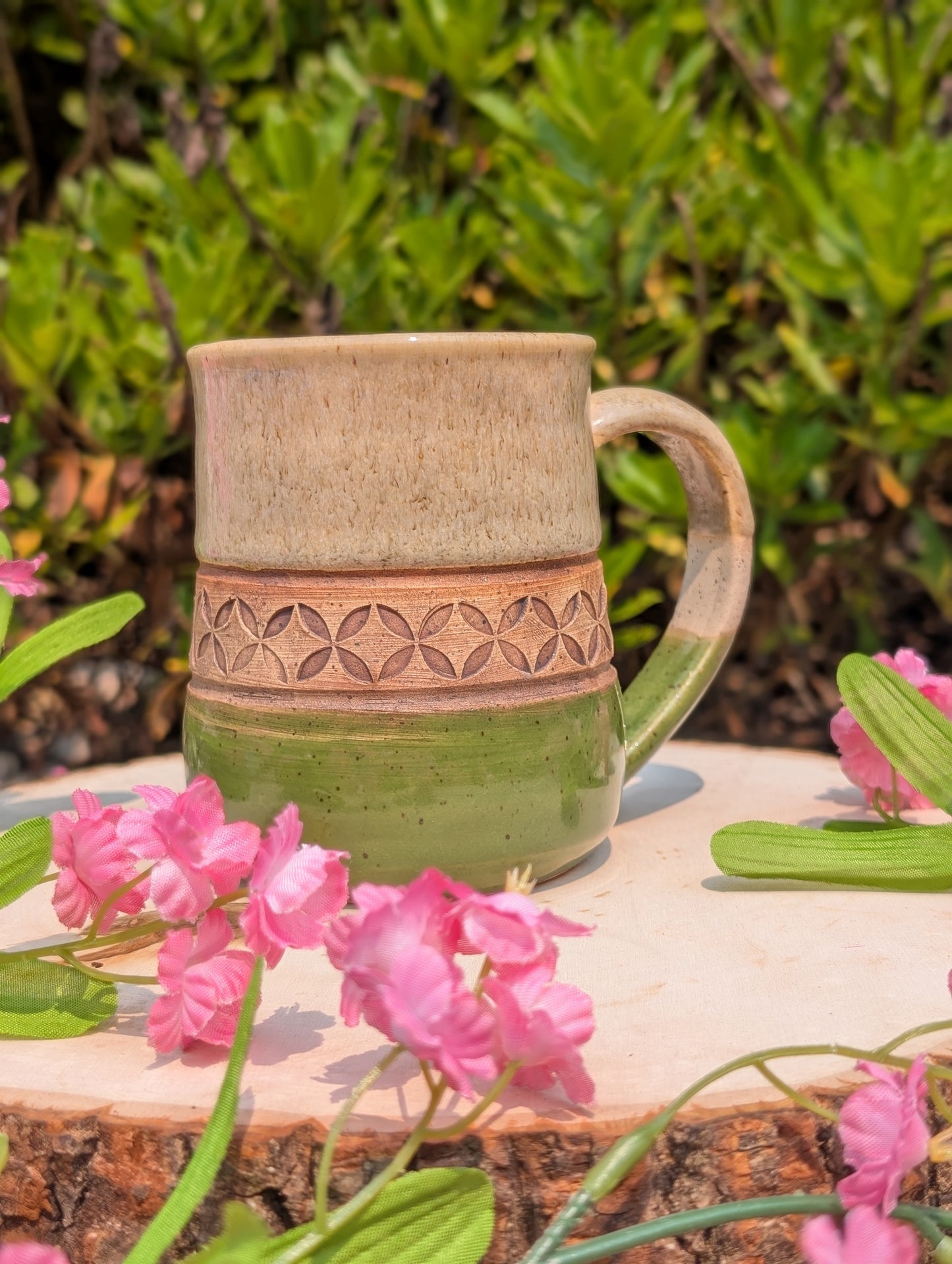 Carved by Hand Meadow Mug