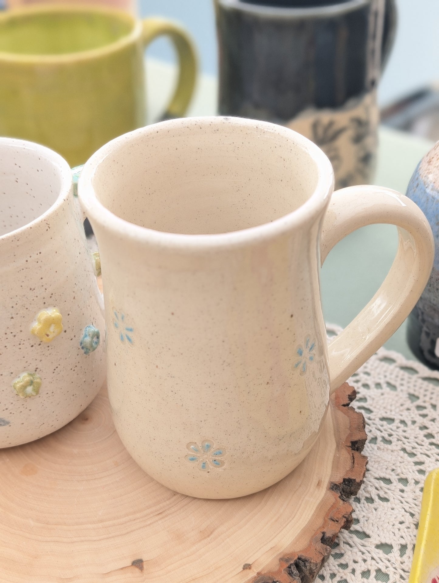 Handmade Artisan Petal Mug