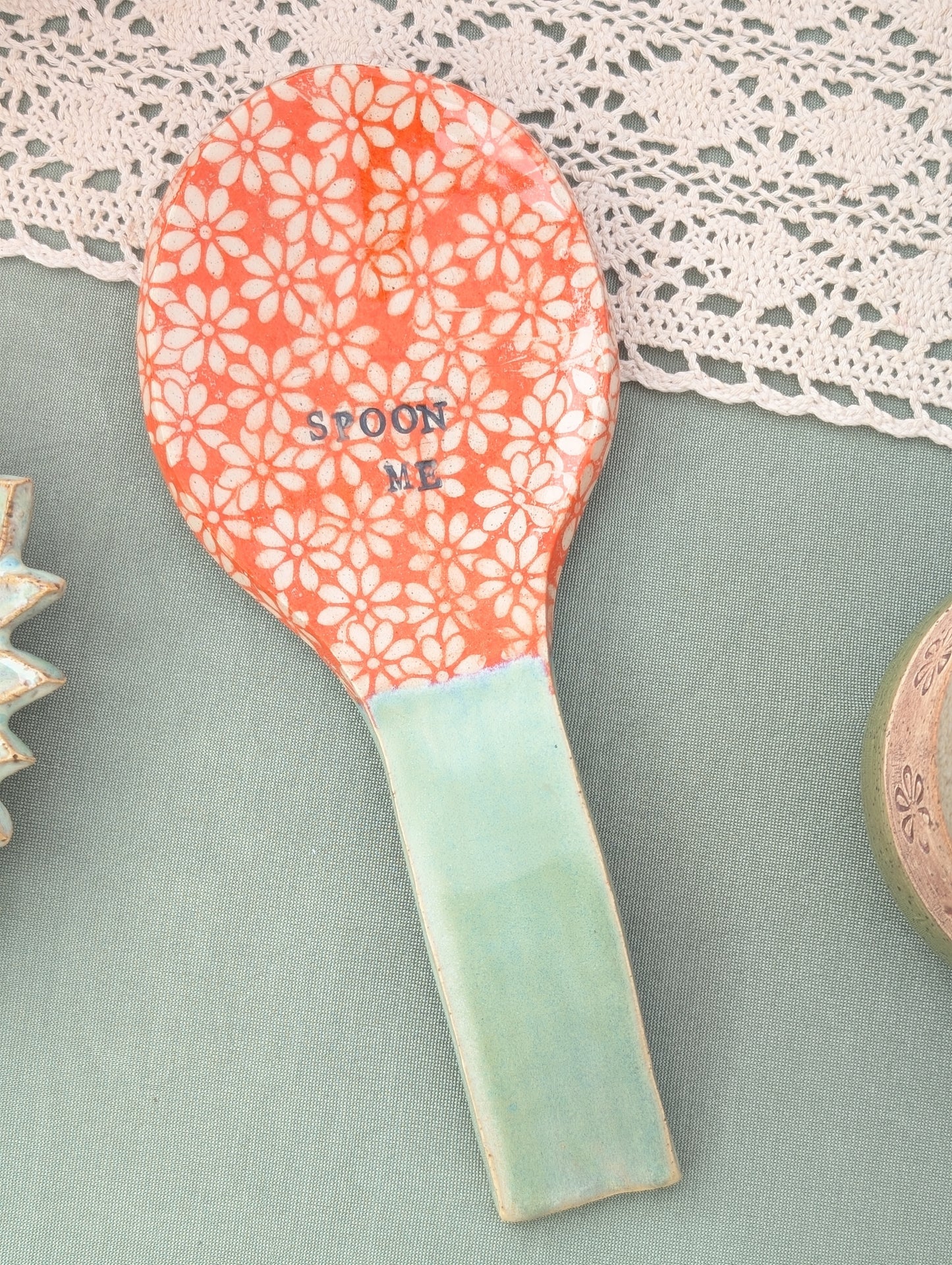 Floral Spoon Holder