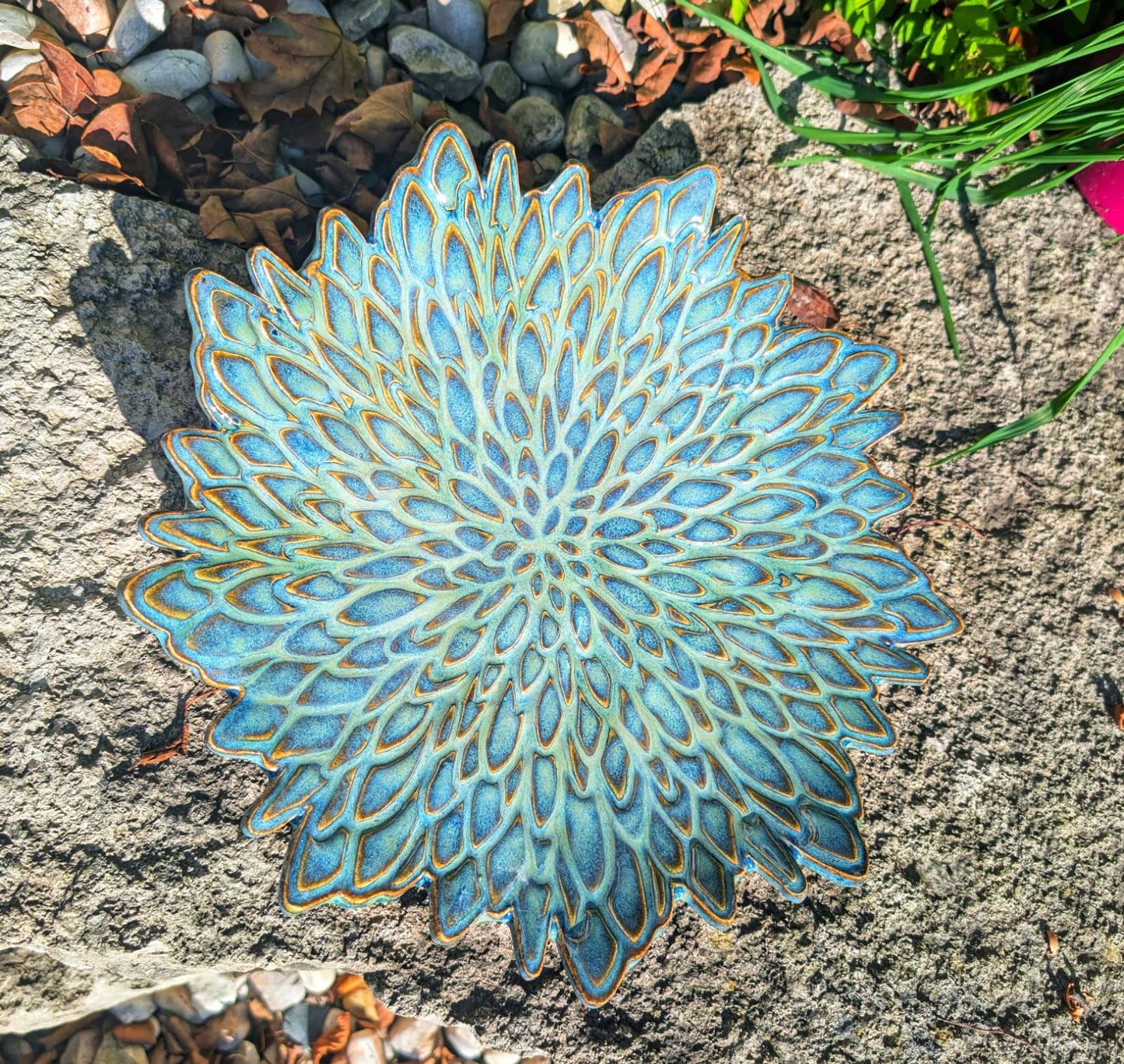 Handcrafted Wildflower Bloom Plate
