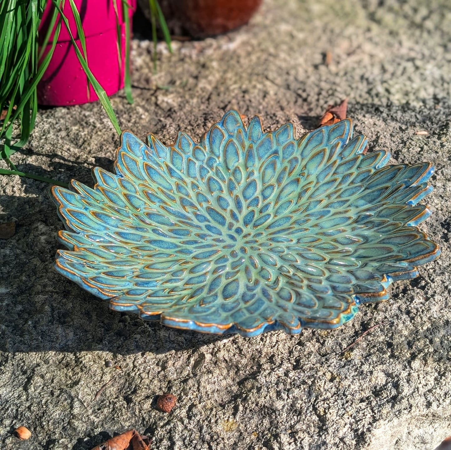 Handcrafted Wildflower Bloom Plate