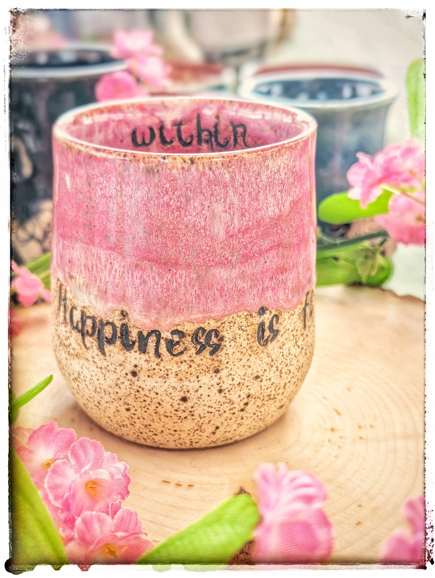 Happiness Within Wine Glass