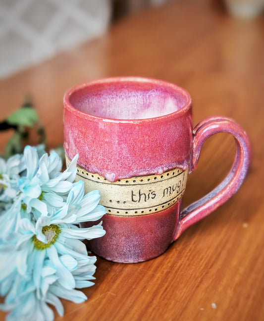 Handmade Happiness Mug - Pink
