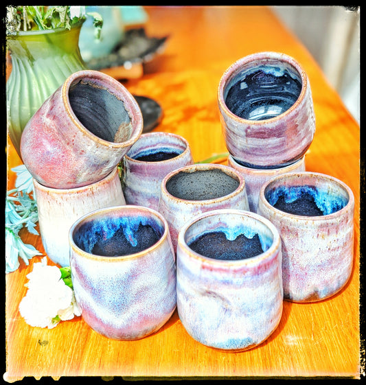 Handmade ceramic Wine Glasses