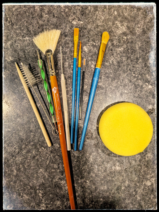 Sgraffito tool kits for the Make-at-home pottery kits