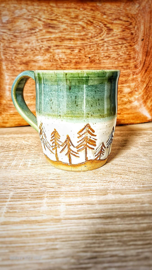 Handcrafted Pine Hollow Mug