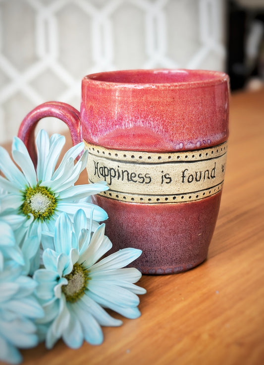 Handmade Happiness Mug - Pink