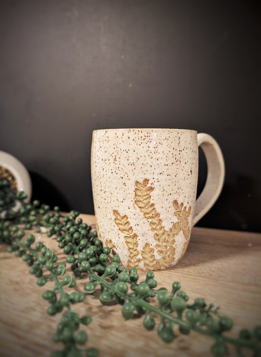 Hand-carved Autumn Field Mug
