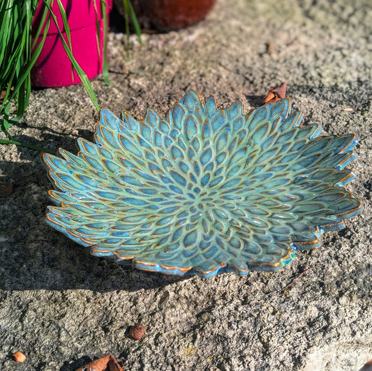 Handcrafted Wildflower Bloom Plate